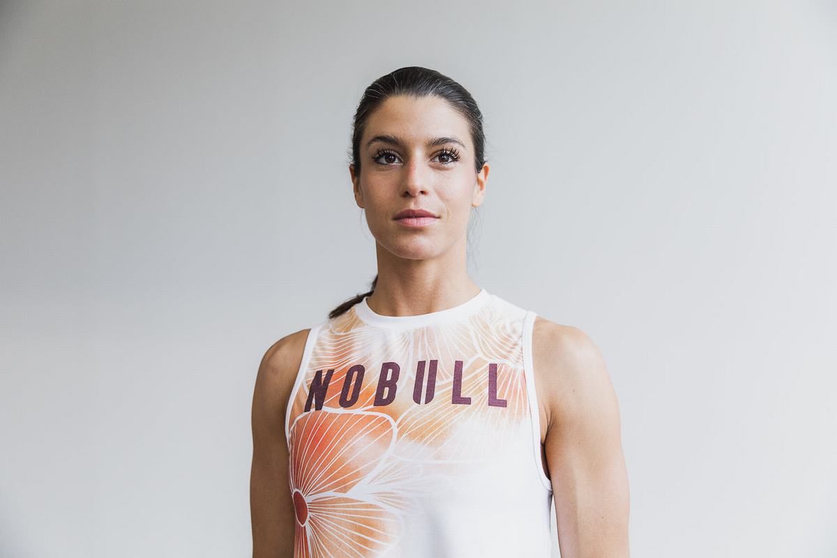 Nobull Muscle Women's Tank Tops Gold | Australia (QI8125)